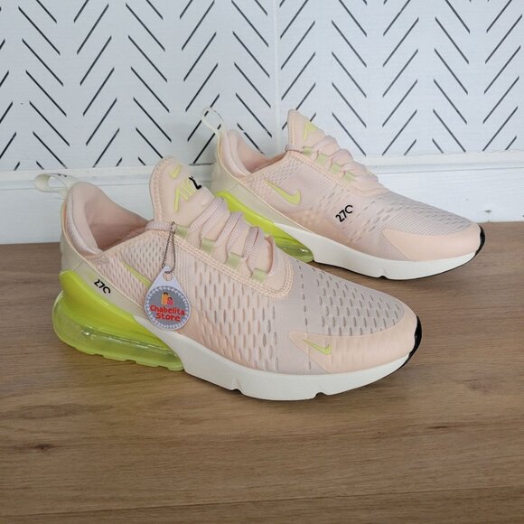 ✨✨Nike Air Max 270 Womens Shoes Sz 9 Peach Pink Green Comfy Sneakers AH6789-802✨ - Picture 3 of 10